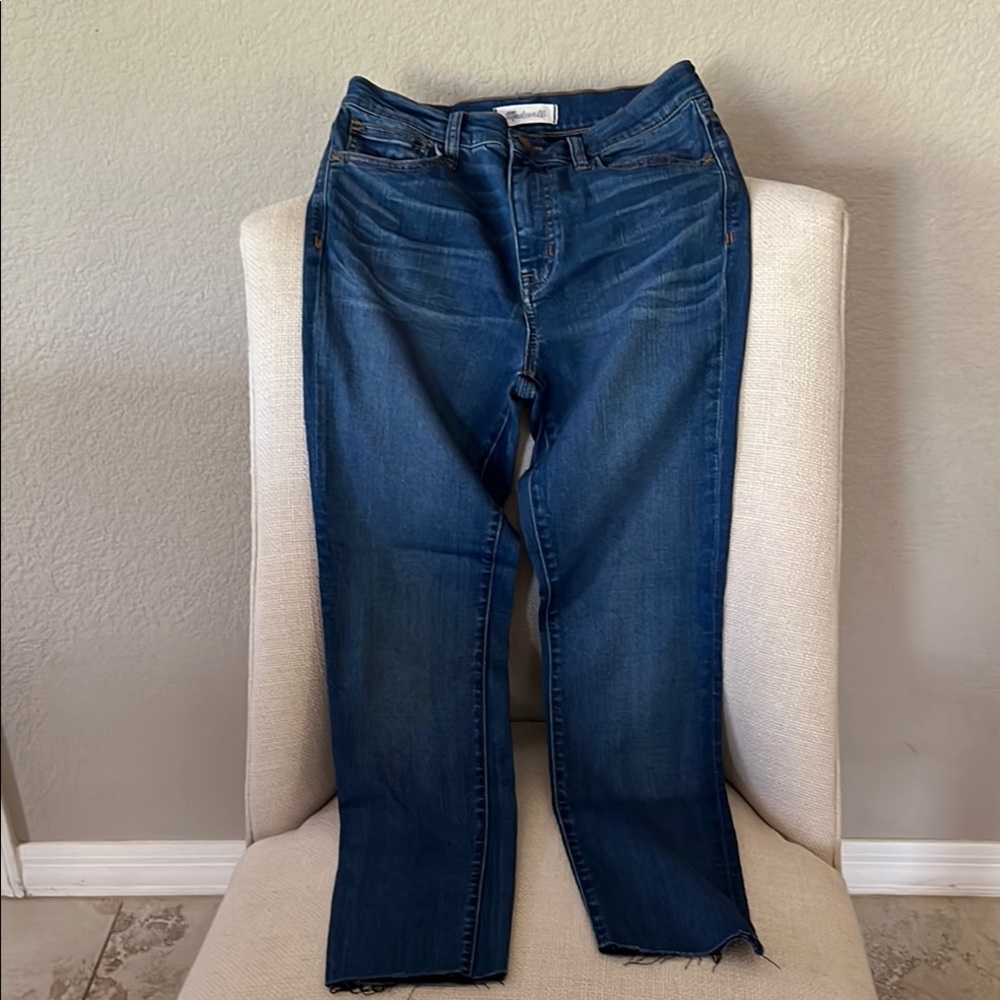Madewell Blue Skinny Leg Jeans with Stretch